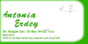 antonia erdey business card